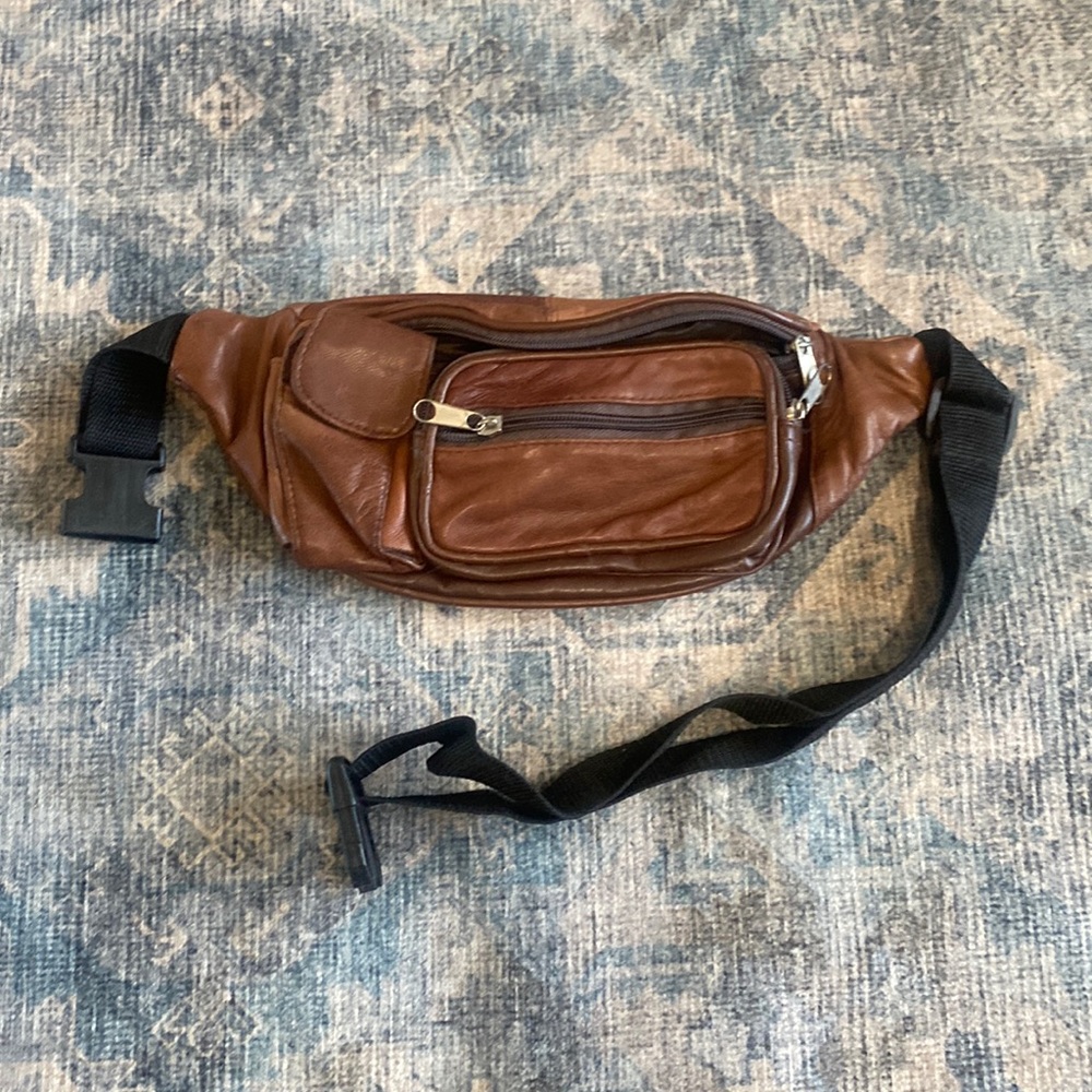 Brown Leather Fanny Pack
